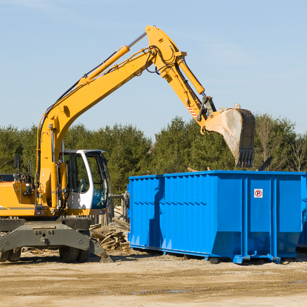 what happens if the residential dumpster is damaged or stolen during rental in Van Buren County IA